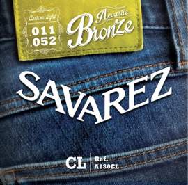 Savarez Strings for Acoustic Guitar Acoustic Cst.-Light .011-.052