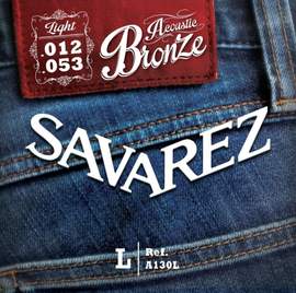 Savarez Strings for Acoustic Guitar Acoustic Light .012-.053