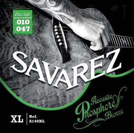 Savarez Strings for Acoustic Guitar Acoustic Ex-Light .010-.047