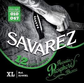 Savarez Strings for Acoustic Guitar Acoustic 12.str. Ex-Light .010