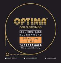 Optima E-Bass Strings Gold Strings Round Wound long scale Set 4-string light