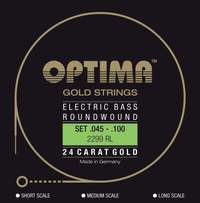 Optima E-Bass Strings Gold Strings Round Wound long scale Set  4-string reg-light