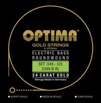 Optima E-Bass Strings Gold Strings Round Wound long scale Set 5-string reg-light