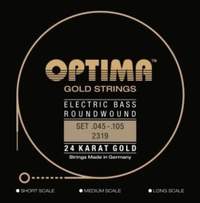 Optima E-Bass Strings Gold Strings Round Wound long scale Set 4-string med-light