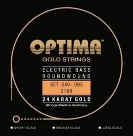 Optima E-Bass Strings Gold Strings Round Wound long scale Set 4-string medium