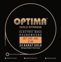 Optima E-Bass Strings Gold Strings Round Wound long scale Set 4-string medium