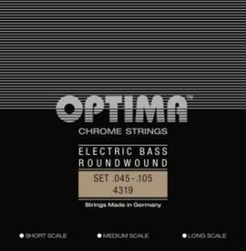 Optima E-Bass Strings Chrome Strings Round Wound Long Scale Set 4-string med-light