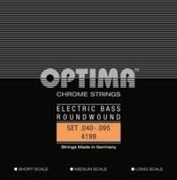 Optima E-Bass Strings Chrome Strings Round Wound Long Scale Set 4-string medium