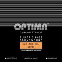 Optima E-Bass Strings Chrome Strings. Round Wound Medium Scale Set 4-string light