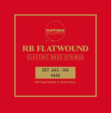Optima E-Bass Strings Optima 4440 RB RB Rickenbacker flat wound Set 4-strings