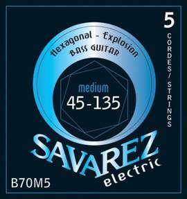 Savarez E-Bass Strings Hexagonal Explosion 5-str. Medium