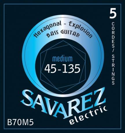 Savarez E-Bass Strings Hexagonal Explosion 5-str. Medium