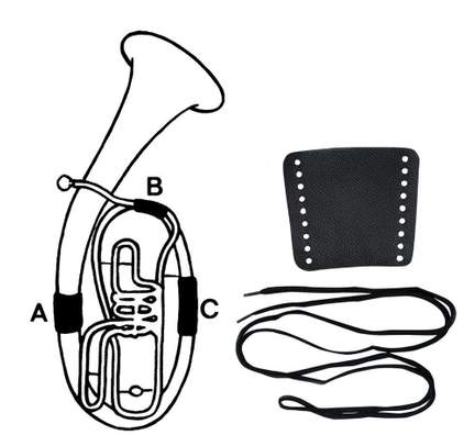 GEWA Valve guard Leather Baritone, part A