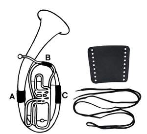 GEWA Valve guard Leather Baritone, part B