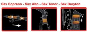 Saxmute Saxophone Mutes Soprano Saxophone with 2 necks