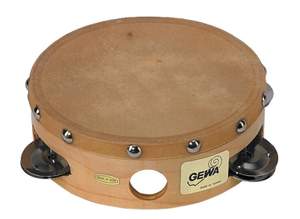 GEWA Tambourine Traditional with shells 6"