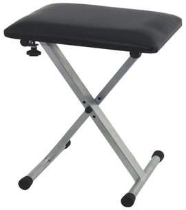 GEWA Keyboard bench VE4 silver-grey
