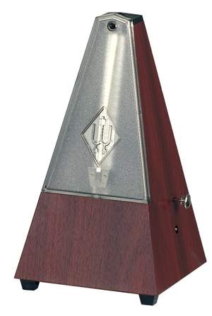 Wittner Metronome Pyramid shape Mahogany grain   812K