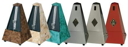 Wittner Metronome Pyramid shape Silver matt light