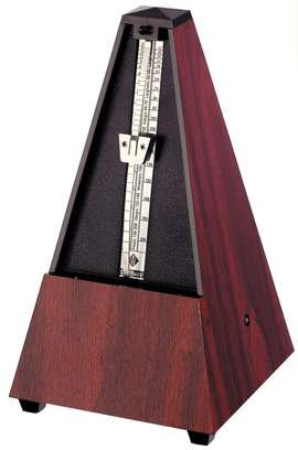Wittner Metronome Pyramid shape Mahogany grain