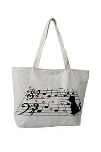 GEWA Bag note with cat / white