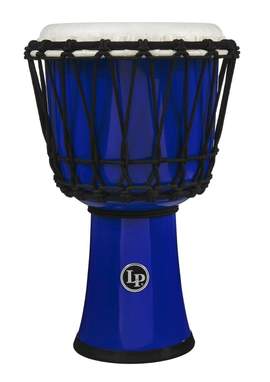 Latin Percussion Djembe World 7-inch Rope Tuned Circle blue
