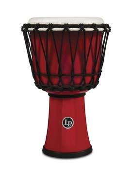 Latin Percussion Djembe World 7-inch Rope Tuned Circle Red