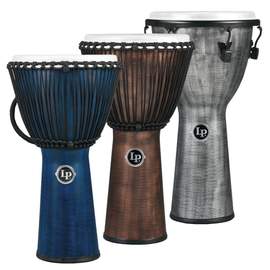 Latin Percussion Djembe World Beat FX Rope Tuned Gray