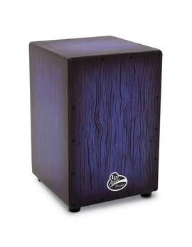 Latin Percussion Cajon Aspire Accents Blueburst Streak