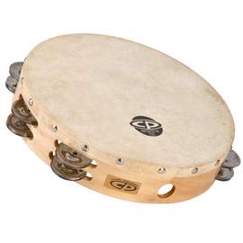 Latin Percussion Tambourine CP  Wood 10'', double row