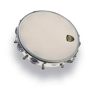 Latin Percussion Tambourine CP  tunable 10'', Tunable, metal