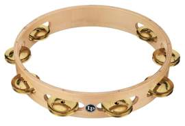 Latin Percussion Tambourine Pro 10 in Single Row Tambourin Brass