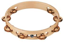 Latin Percussion Tambourine Pro 10 in Single Row Tambourin Bronze