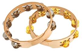 Latin Percussion Tambourine Accent Double row, copper