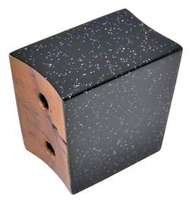 Latin Percussion Bongo center block Comfort Curve 7" & 8 1/2" Black Holo Skarkle