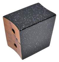 Latin Percussion Bongo center block Comfort Curve 7" & 8 1/2" Black Holo Skarkle