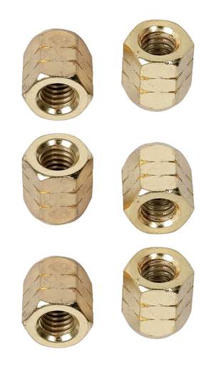 Latin Percussion Tuning lugs & tension rods accessories Tuning Nut Super Nuts 5/16" Gold