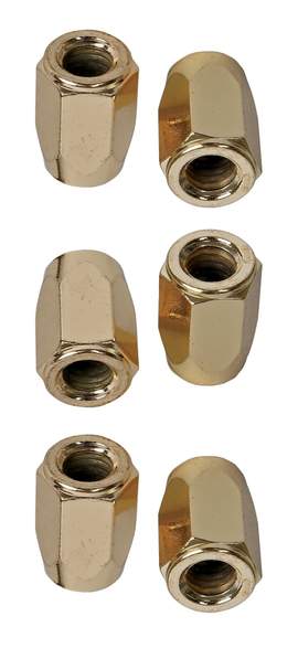 Latin Percussion Tuning lugs & tension rods accessories Tuning Nut Super Nuts 3/8" Gold