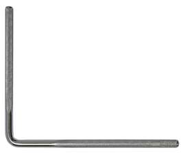 Latin Percussion Hardware accessories & replacement parts Percussion Rod 3/8" - LP328 Sliding Bass Mount L Form Chrome
