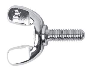 Latin Percussion Hardware accessories & replacement parts Butterfly screw 5/16" x 22 mm Chrome, 1 piece