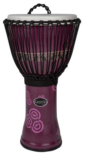 GEWA Djembé Liberty Series Rope Tuned 12" Abstract Bali Purple