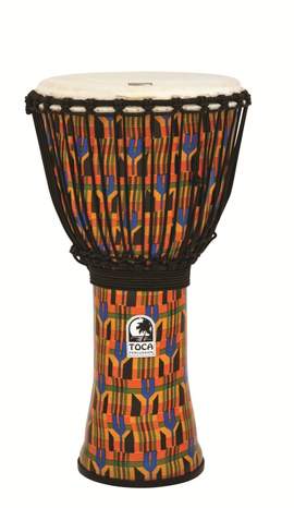 Toca Djembe Freestyle Rope Tuned Kente Cloth