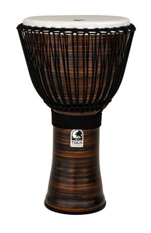 Toca Djembe Freestyle II Rope Tuned Spun Copper with Bag