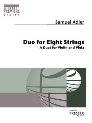 Adler, S: Duo for Eight Strings