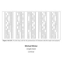 Michael Winter: ‘single track’