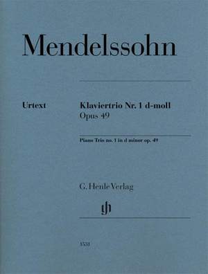 Mendelssohn Bartholdy, F: Klaviertrio Nr. 1 d-moll op. 49