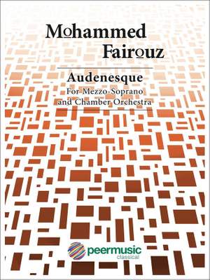 Mohammed Fairouz: Audenesque For Chamber Orchestra - Study Score