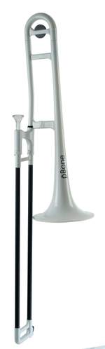 pBone Plastic Trombone - White Product Image