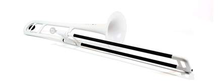 pBone Plastic Trombone - White