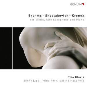 Brahms, Shostakovich & Krenek: Trios for Alto Saxophone, Violin & Piano